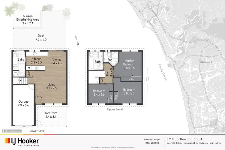 Floorplan of Homely townhouse listing, 8/18 Bottlewood Court, Burleigh Waters QLD 4220