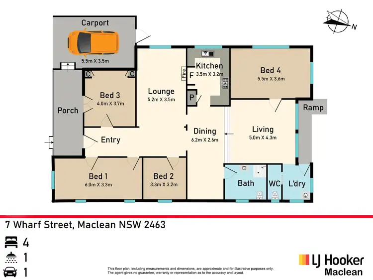 Floorplan of Homely house listing, 7 Wharf Street, Maclean NSW 2463