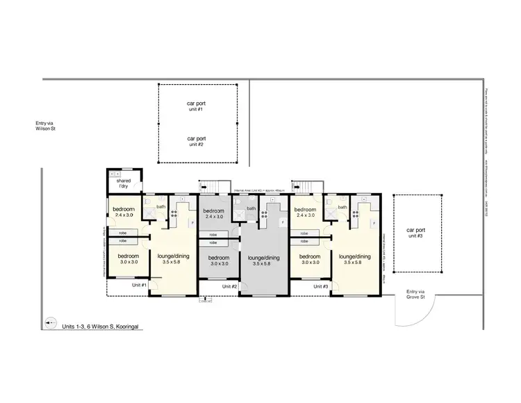 Floorplan of Homely block of units listing, 6 Wilson Street, Kooringal NSW 2650