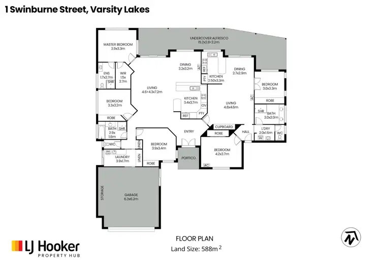 Floorplan of Homely house listing, 1 Swinburne Street, Varsity Lakes QLD 4227