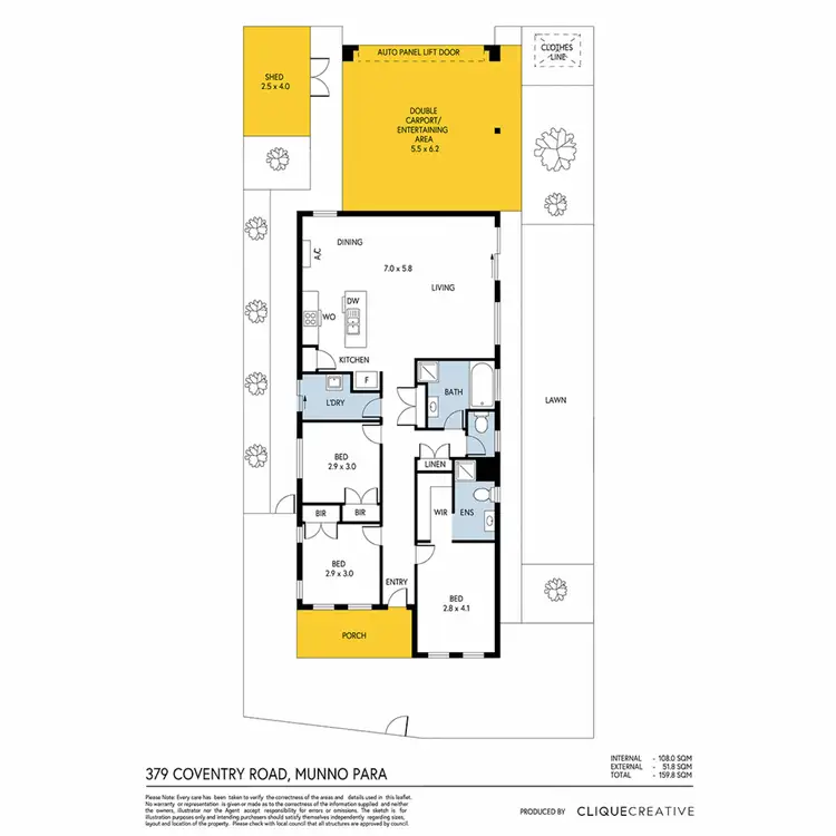 Floorplan of Homely house listing, 379 Coventry Road, Munno Para SA 5115