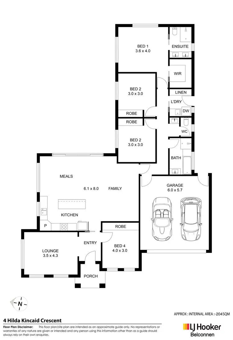 Floorplan of Homely house listing, 4 Hilda Kincaid Crescent, Macgregor ACT 2615