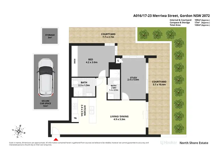 Floorplan of Homely apartment listing, A016/17-23 Merriwa Street, Gordon NSW 2072