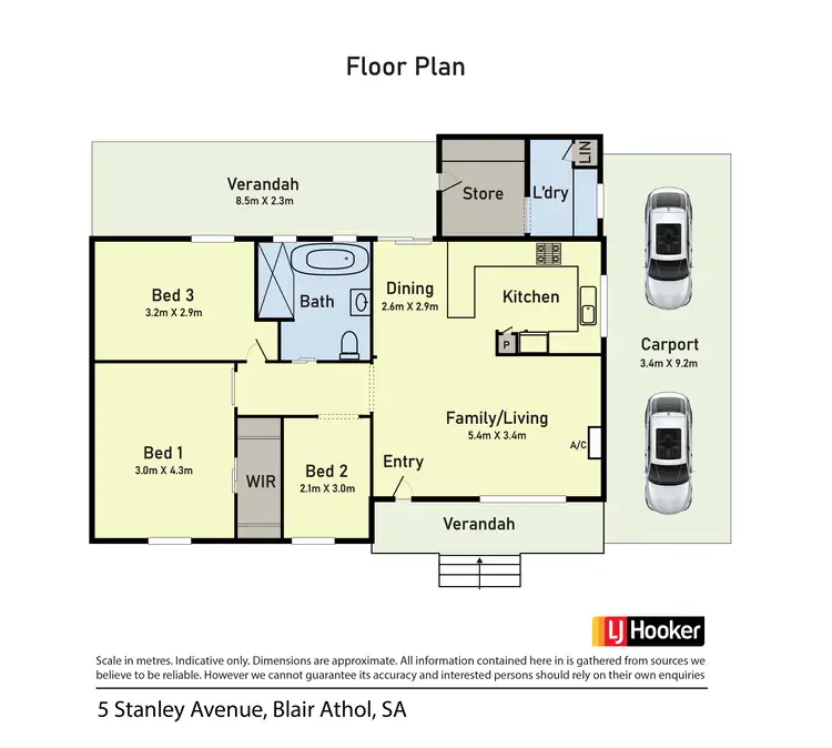 Floorplan of Homely house listing, 5 Stanley Ave, Blair Athol SA 5084