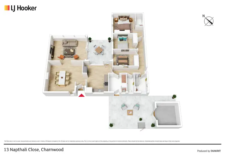 Floorplan of Homely house listing, 13 Napthali Crescent, Charnwood ACT 2615