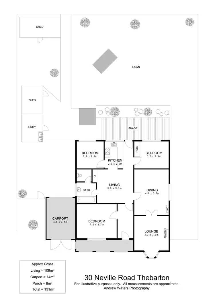 Floorplan of Homely house listing, 30 Neville Road, Thebarton SA 5031