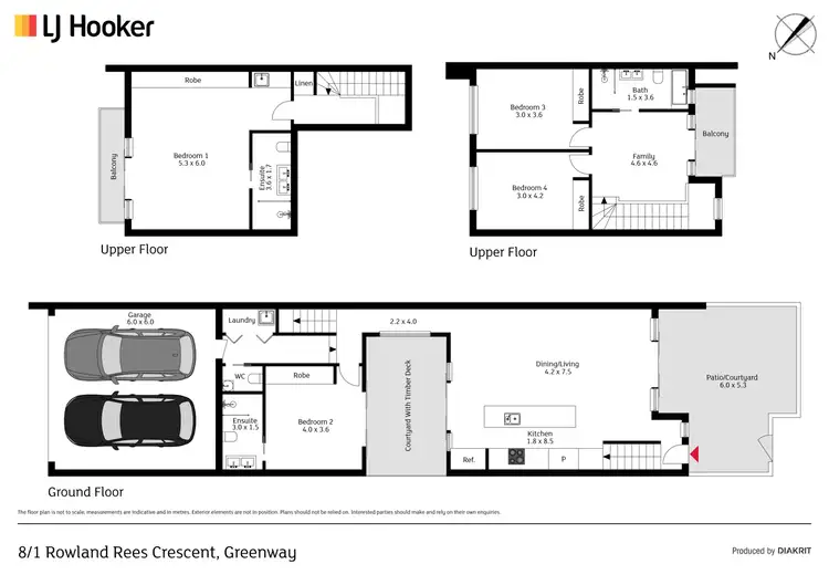 Floorplan of Homely townhouse listing, 8/1 Rowland Rees Crescent, Greenway ACT 2900