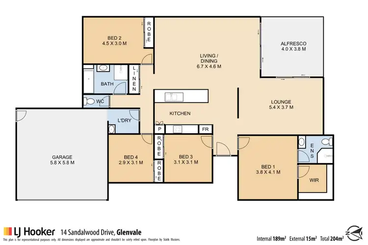 Floorplan of Homely house listing, 14 Sandalwood Drive, Glenvale QLD 4350