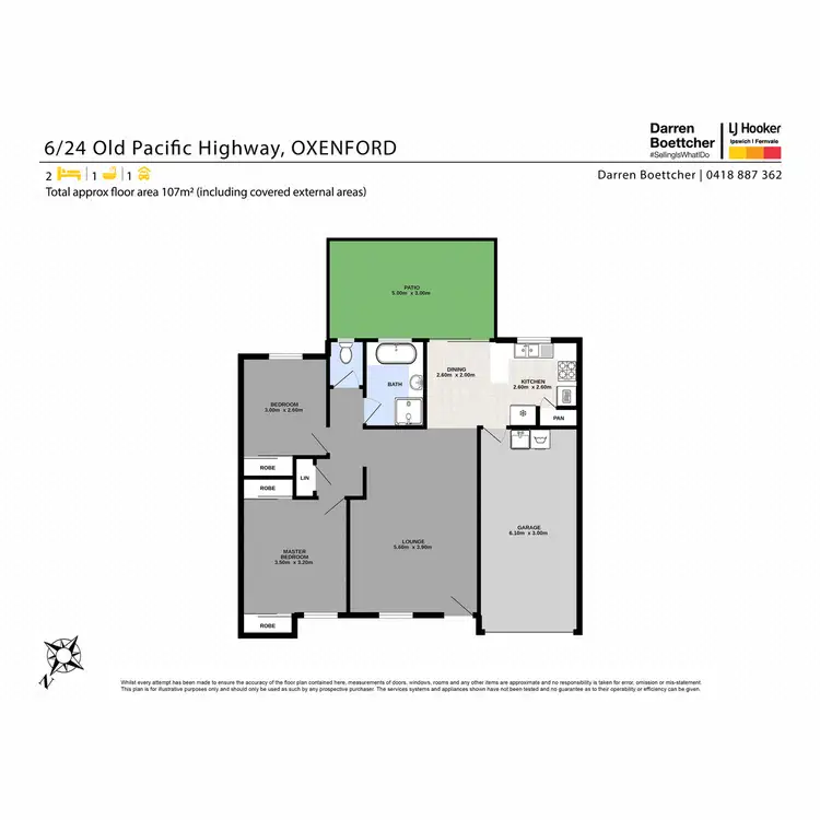 Floorplan of Homely unit listing, 6/24-32 Old Pacific Highway, Oxenford QLD 4210