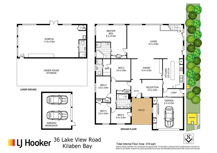 Floorplan of Homely house listing, 36 Lake View Road, Kilaben Bay NSW 2283