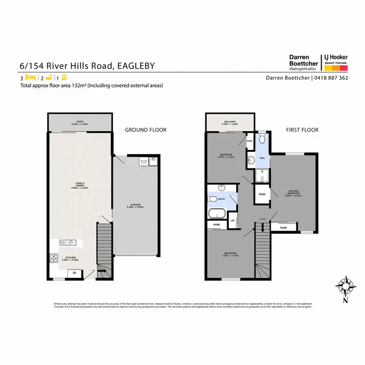 Floorplan of Homely townhouse listing, 6/154-162 River Hills Road, Eagleby QLD 4207