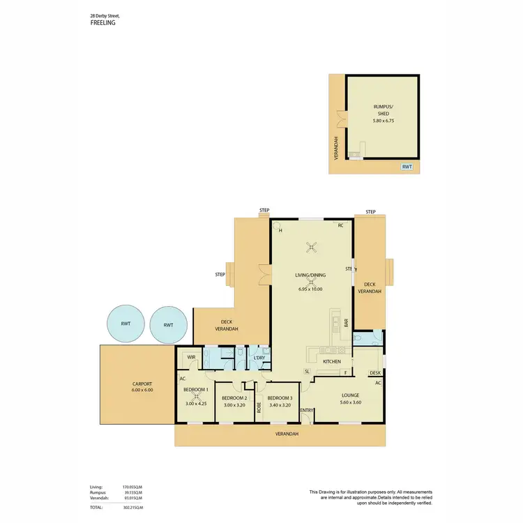 Floorplan of Homely house listing, 28 Derby Street, Freeling SA 5372