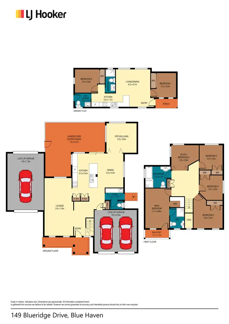 Floorplan of Homely house listing, 149 Blueridge Drive, Blue Haven NSW 2262
