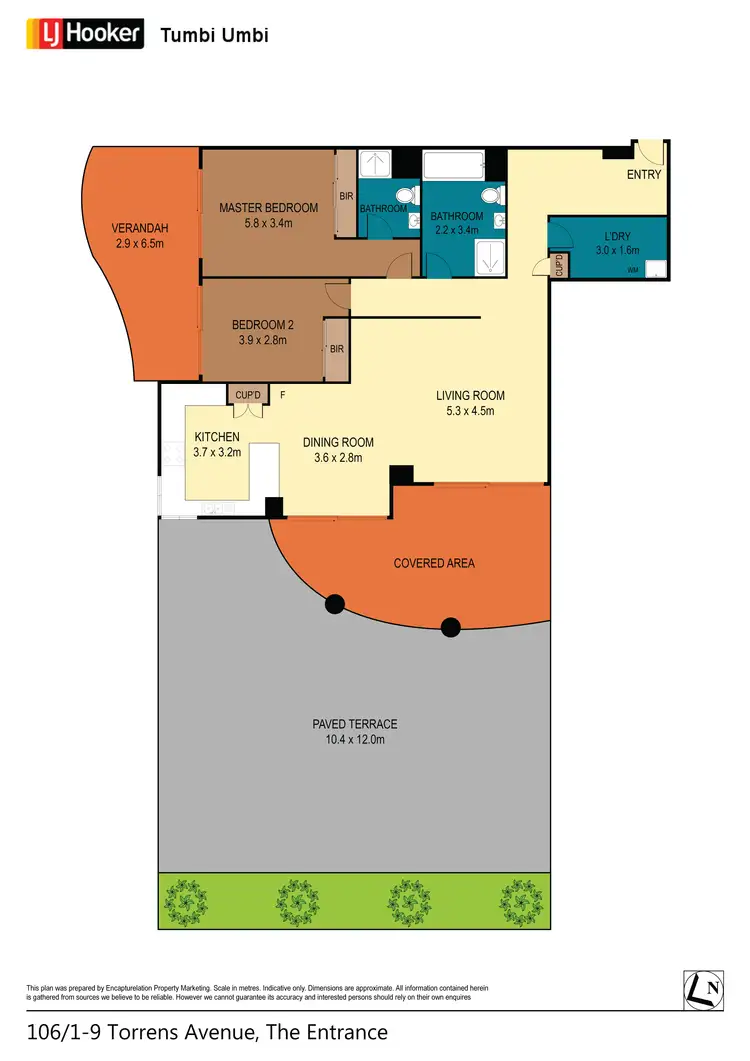 Floorplan of Homely house listing, 106/1-9 Torrens Avenue, The Entrance NSW 2261