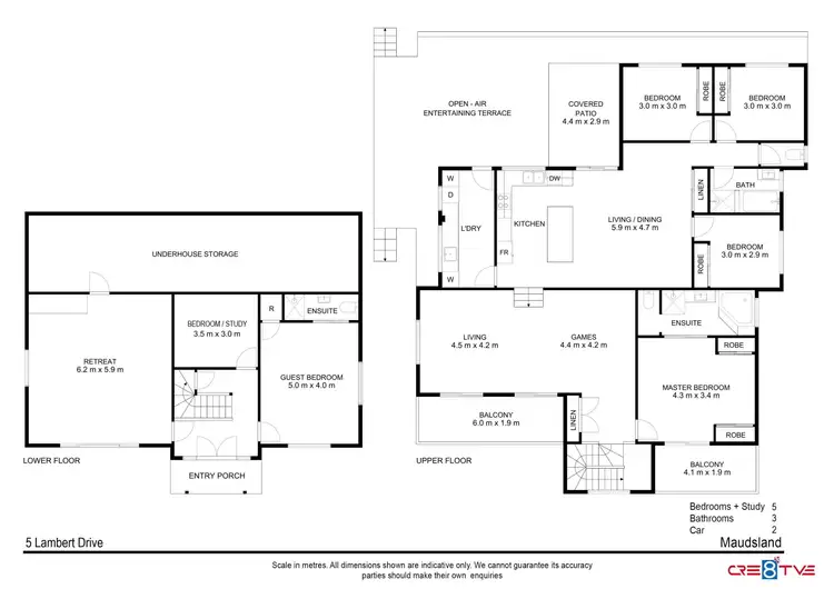 Floorplan of Homely house listing, 5 Lambert Drive, Maudsland QLD 4210