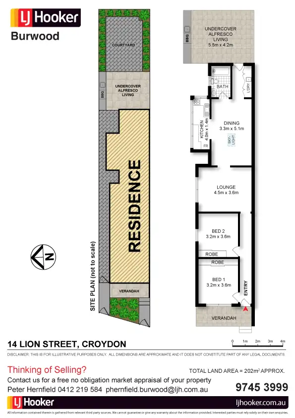 Floorplan of Homely semi-detached listing, 14 Lion Street, Croydon NSW 2132