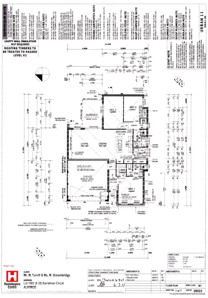 Floorplan of Homely house listing, 28 Barrelman Ctt, Alkimos WA 6038