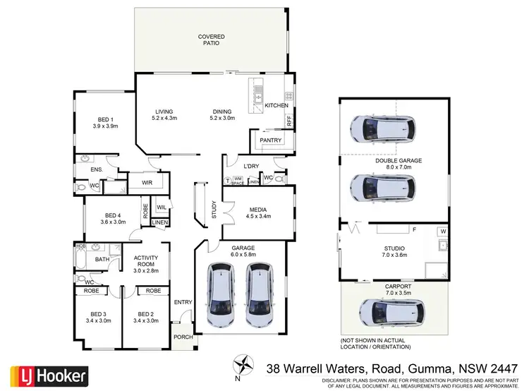 Floorplan of Homely house listing, 38 Warrell Waters Road, Gumma NSW 2447