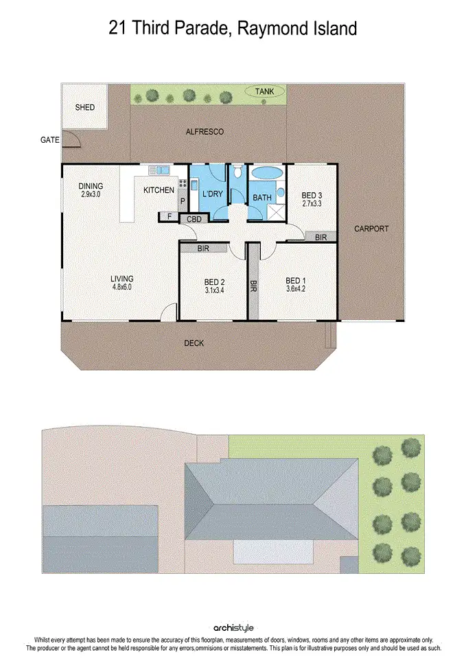 Floorplan of Homely house listing, 21 Third Parade, Raymond Island VIC 3880