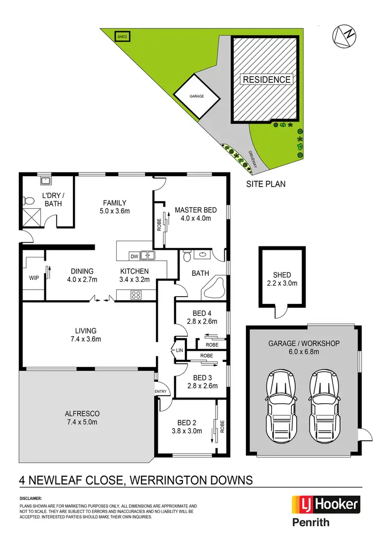 Floorplan of Homely house listing, 4 Newleaf Close, Werrington Downs NSW 2747