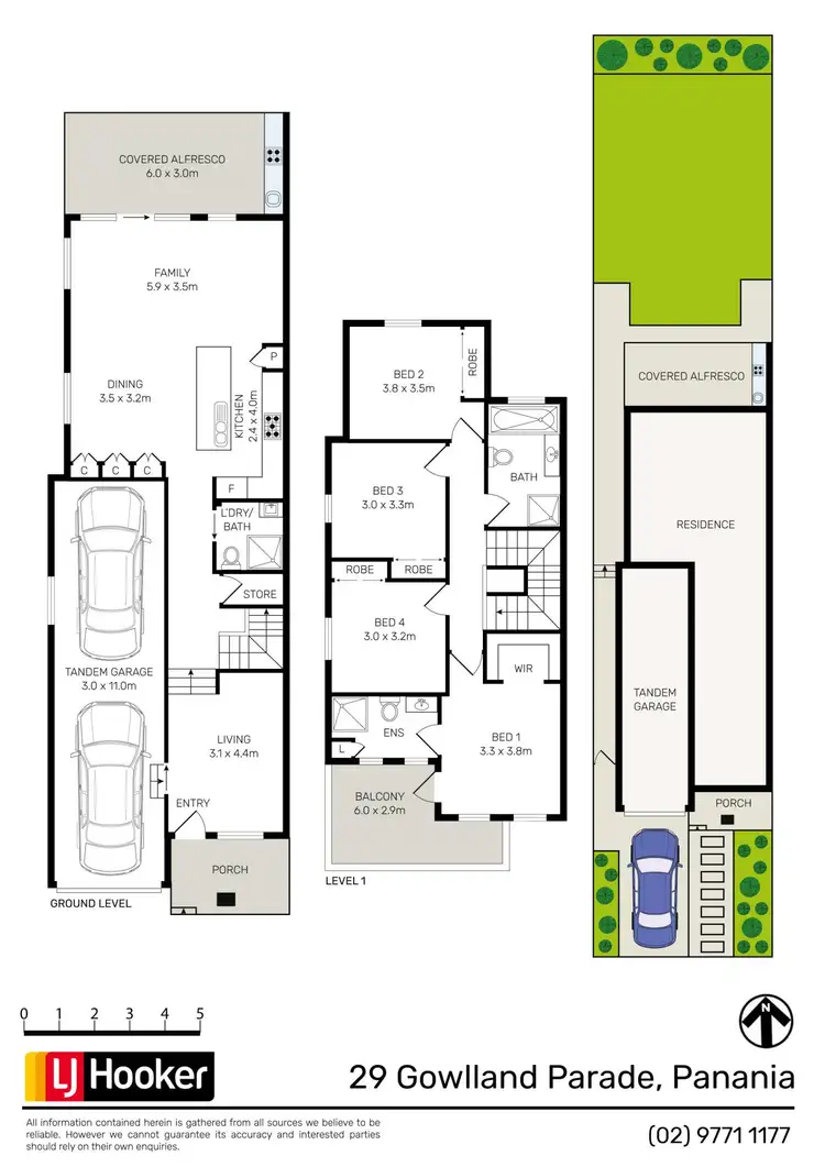 Floorplan of Homely semi-detached listing, 29 Gowlland Parade, Panania NSW 2213