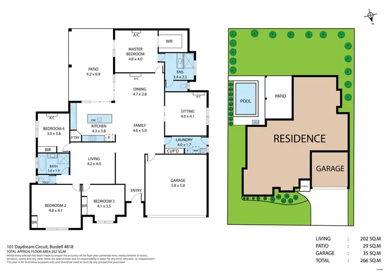 Floorplan of Homely house listing, 101 Daydream Circuit, Burdell QLD 4818