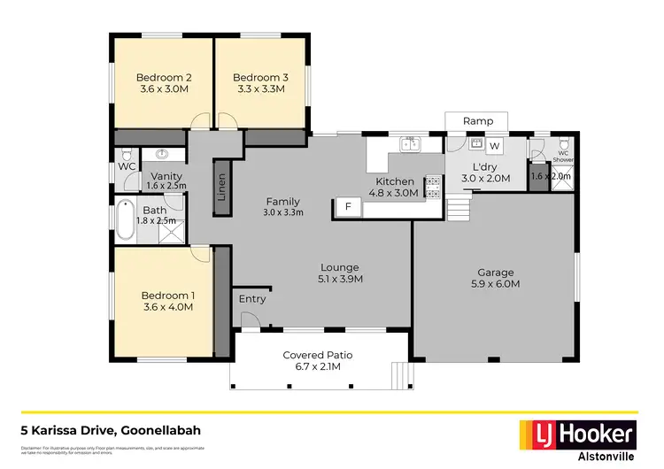 Floorplan of Homely house listing, 5 Karissa Drive, Goonellabah NSW 2480