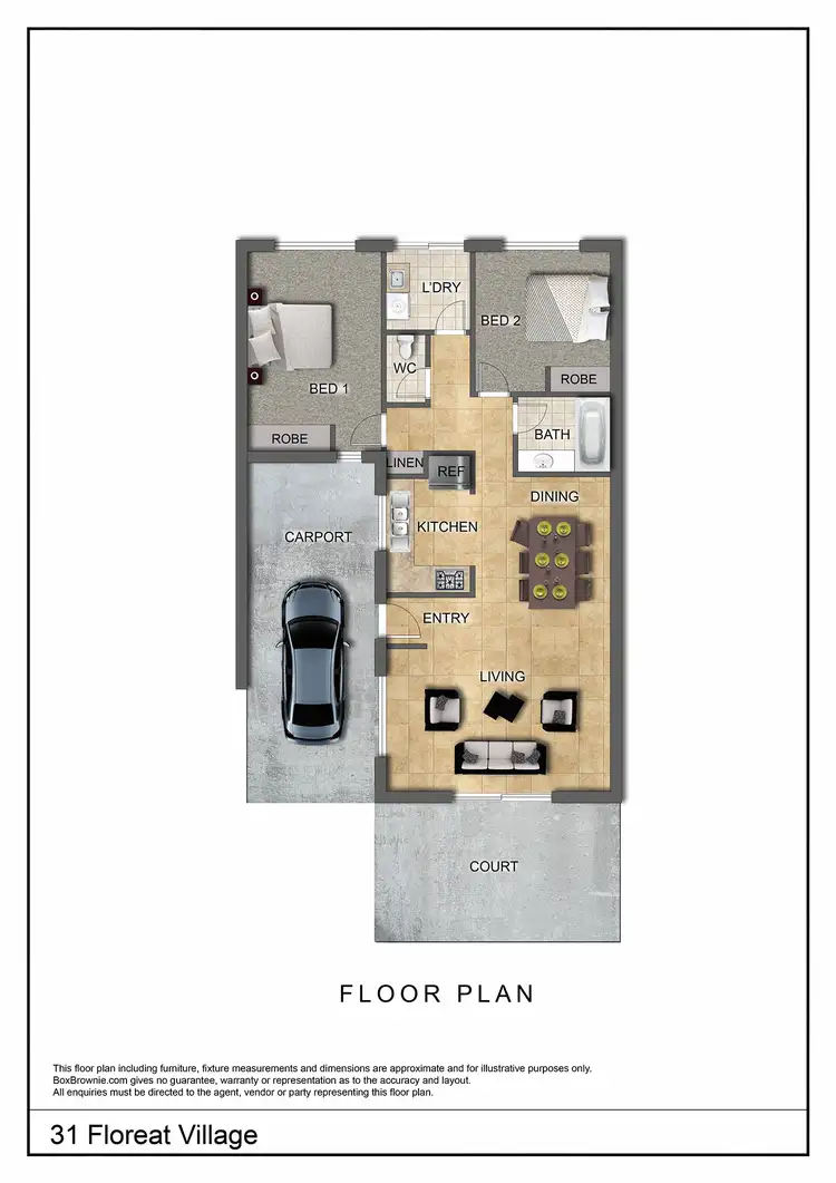 Floorplan of Homely unit listing, 31 Floreat Village, Desert Springs NT 870