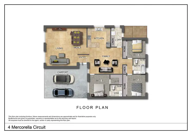 Floorplan of Homely house listing, 4 Mercorella Circuit, Sadadeen NT 870