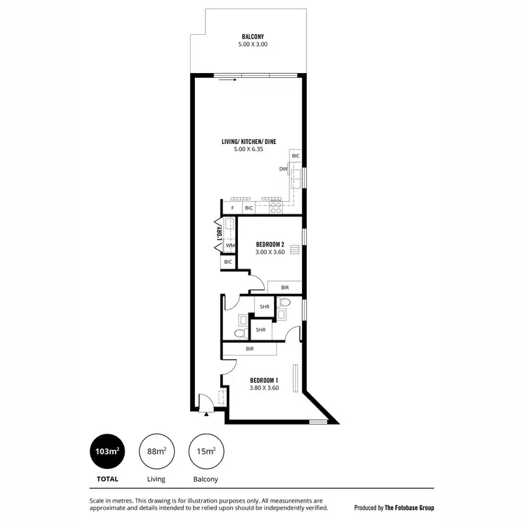 Floorplan of Homely apartment listing, 106/8 South Esplanade, Glenelg SA 5045