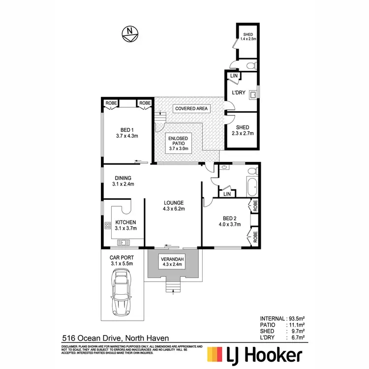 Floorplan of Homely house listing, 516 Ocean Drive, North Haven NSW 2443