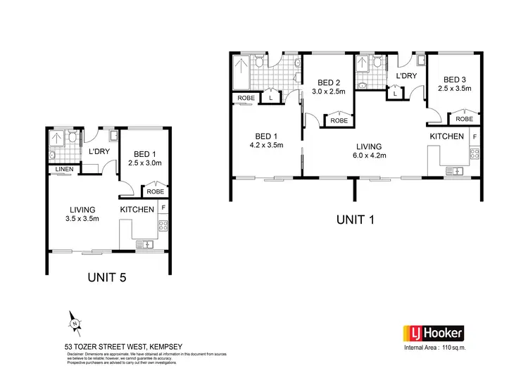 Floorplan of Homely block of units listing, 53 Tozer Street, West Kempsey NSW 2440