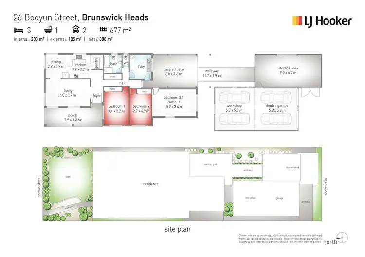 Floorplan of Homely house listing, 26 Booyun Street Street, Brunswick Heads NSW 2483