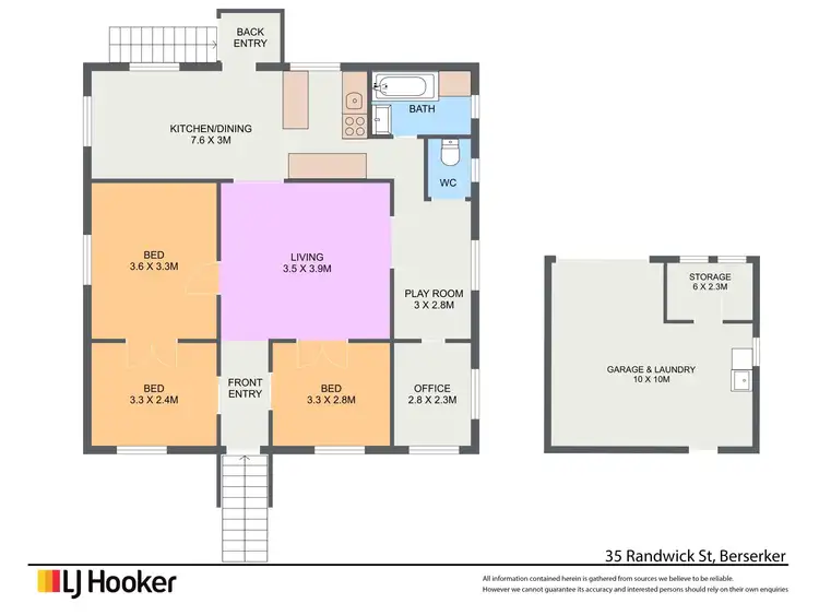 Floorplan of Homely house listing, 35 Randwick Street, Berserker QLD 4701
