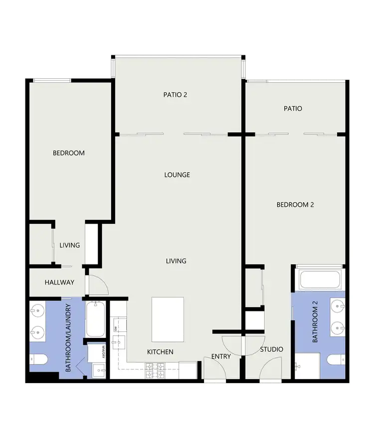 Floorplan of Homely apartment listing, 315/57-65 Paradise Palms Drive, Kewarra Beach QLD 4879