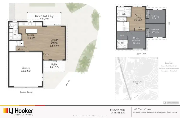 Floorplan of Homely townhouse listing, 3/2 Teal Court, Burleigh Waters QLD 4220