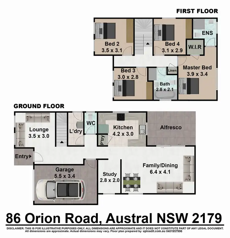 Floorplan of Homely house listing, 86 Orion Road, Austral NSW 2179