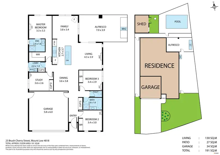 Floorplan of Homely house listing, 23 Brush Cherry Street, Mount Low QLD 4818