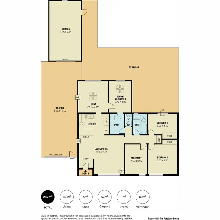 Floorplan of Homely house listing, 43 Ashton Road, Davoren Park SA 5113