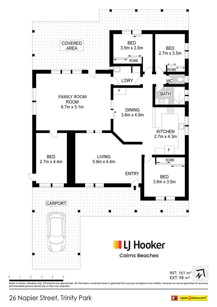 Floorplan of Homely house listing, 26 Napier Street, Trinity Park QLD 4879