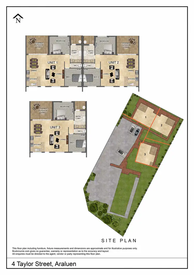 Floorplan of Homely unit listing, 2/4 Taylor Street, Araluen NT 870