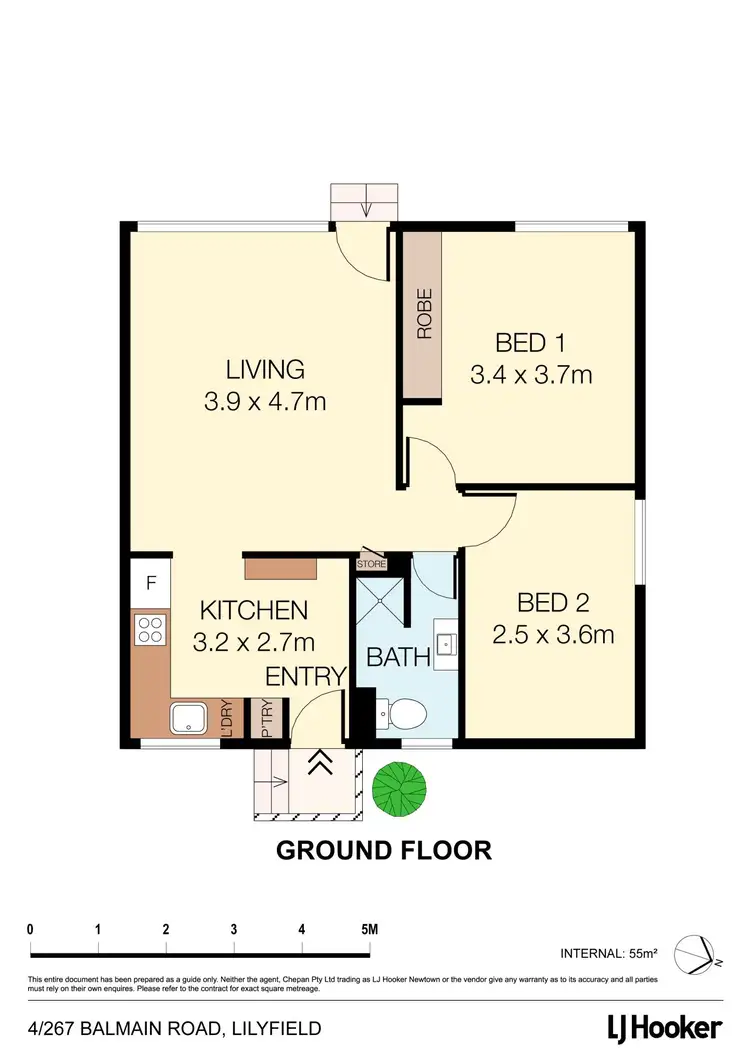 Floorplan of Homely apartment listing, 4/267-269 Balmain Road, Lilyfield NSW 2040
