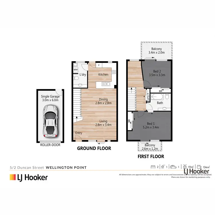 Floorplan of Homely townhouse listing, 5/2 Duncan Street, Wellington Point QLD 4160