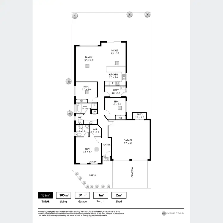 Floorplan of Homely house listing, 8 Sutherland Road, Ferryden Park SA 5010