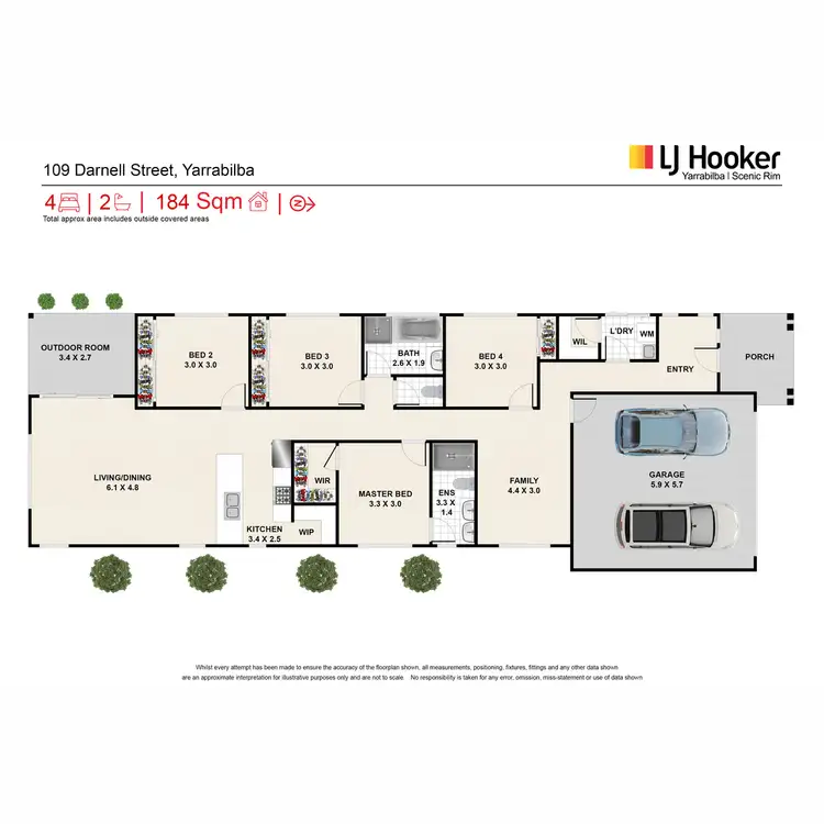 Floorplan of Homely house listing, 109 Darnell Street, Yarrabilba QLD 4207