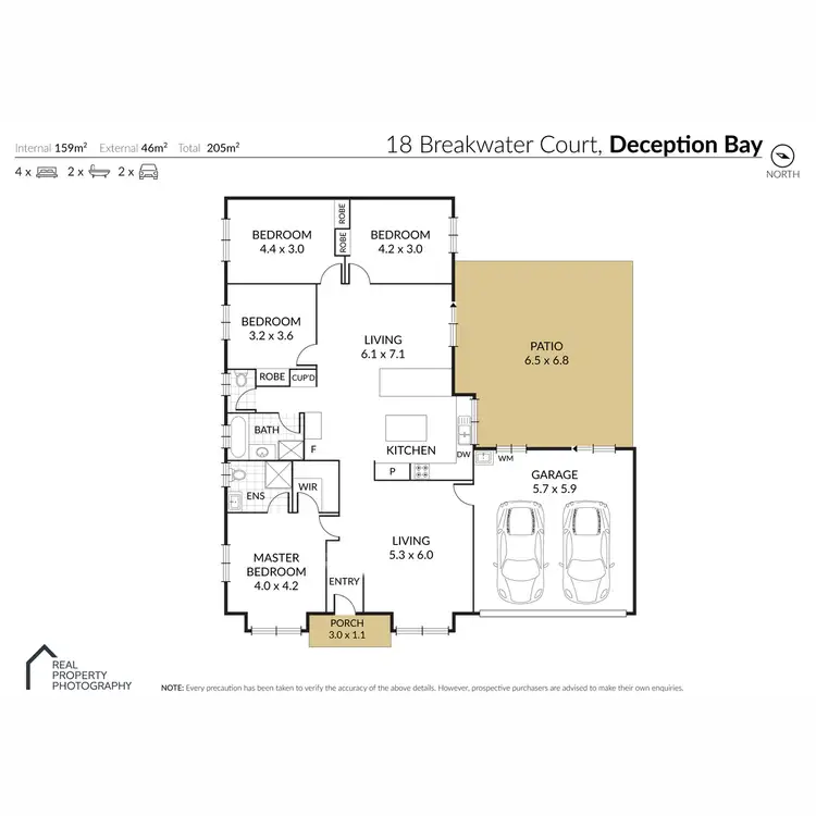 Floorplan of Homely house listing, 18 Breakwater Court, Deception Bay QLD 4508