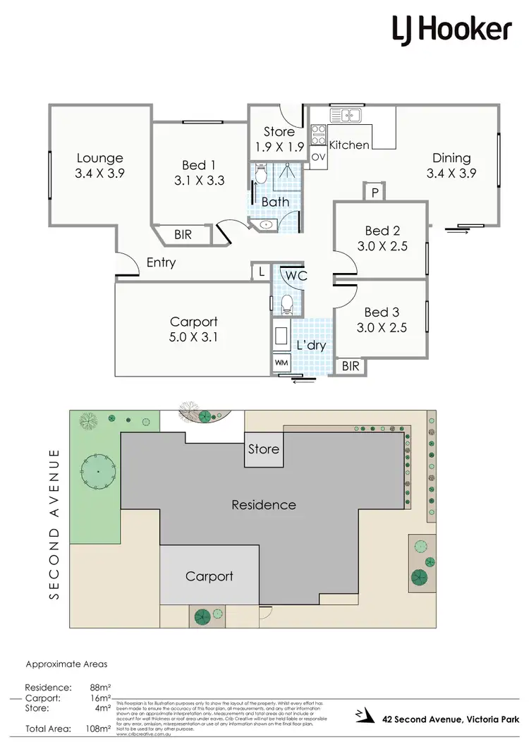 Floorplan of Homely house listing, 42 Second Avenue, Victoria Park WA 6100