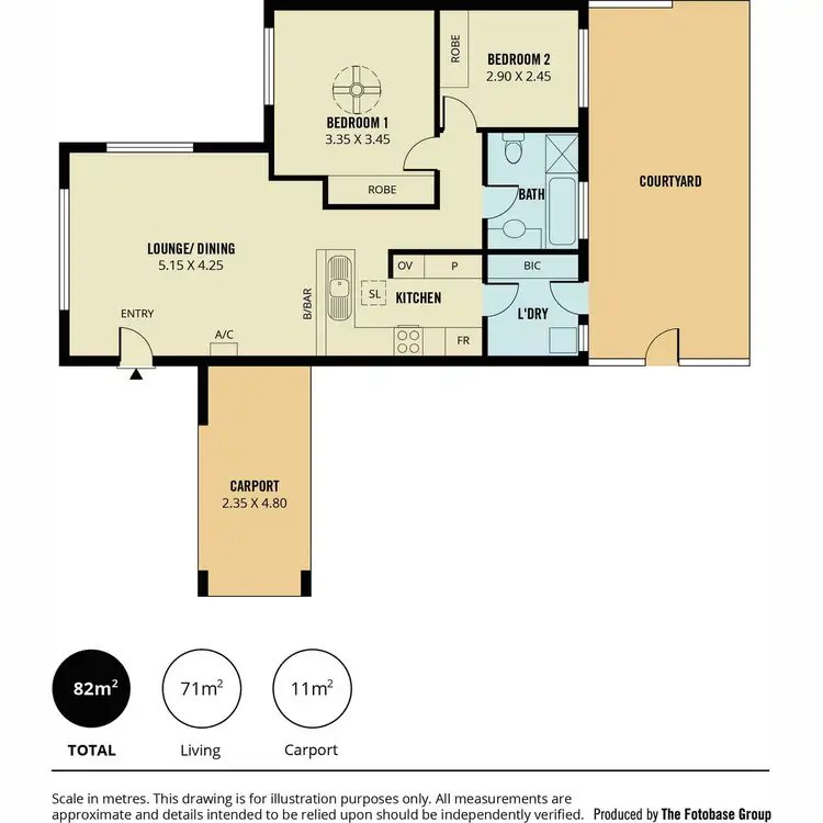 Floorplan of Homely unit listing, 4/31-33 Gaelic Avenue, Holden Hill SA 5088