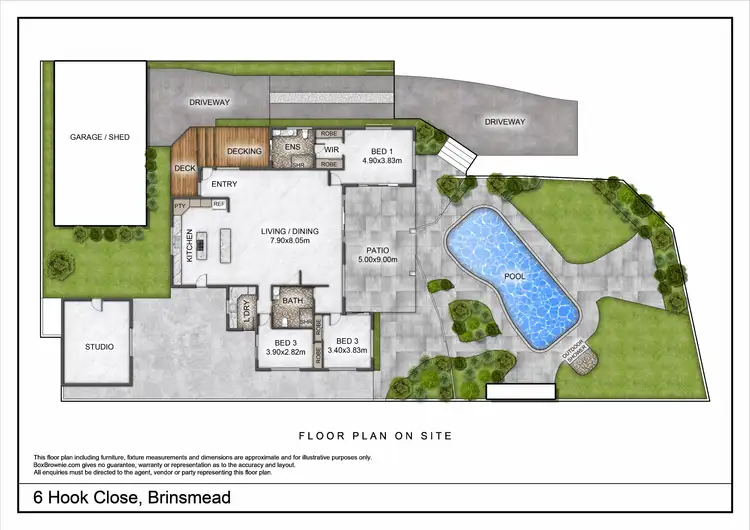 Floorplan of Homely house listing, 6 Hook Close, Brinsmead QLD 4870