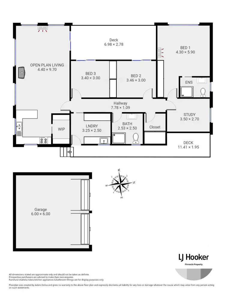 Floorplan of Homely house listing, 1100 Ellendale Road, Ellendale TAS 7140